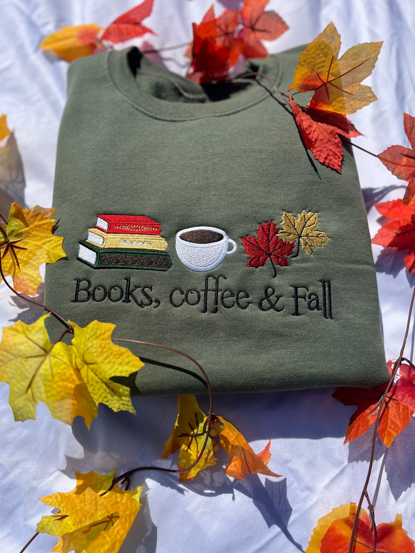 Books, Coffee, & Fall Crewneck
