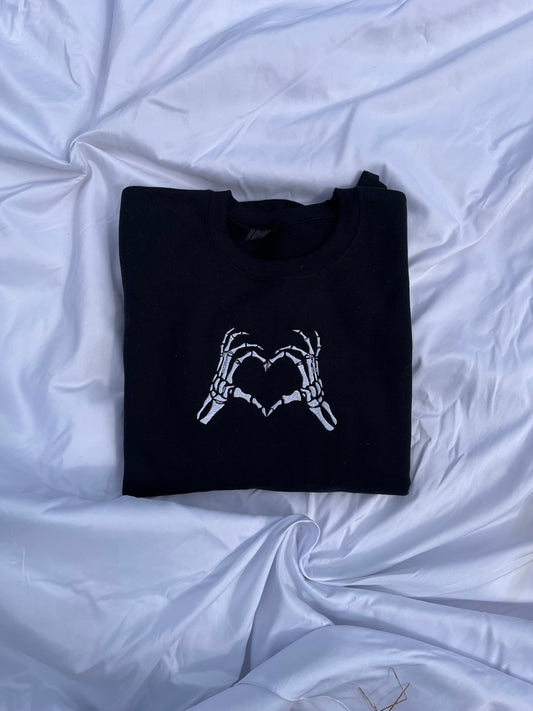 Skeleton Heart Crewneck