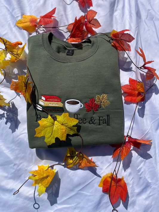 Books, Coffee, & Fall Crewneck